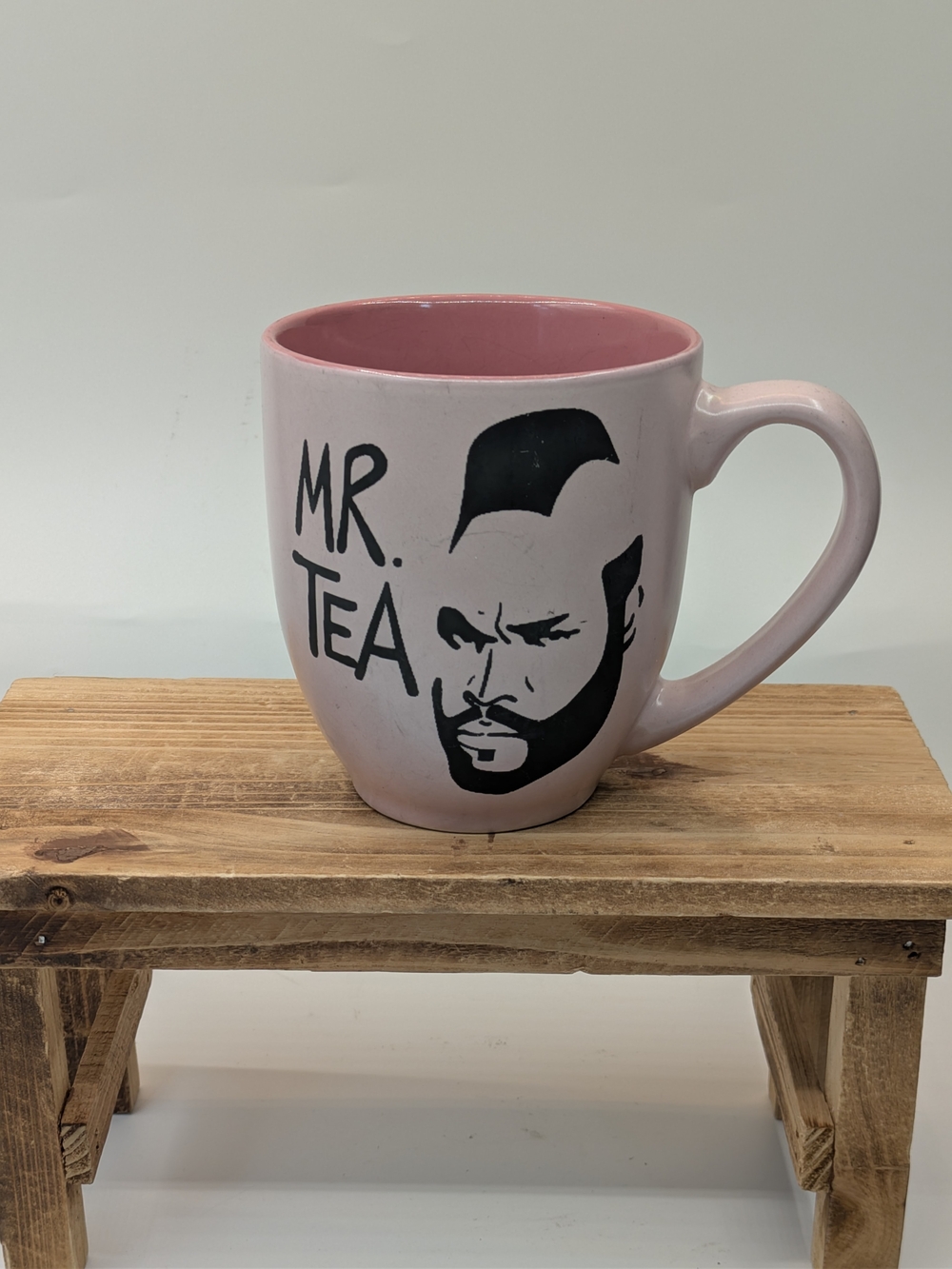 Pink "Mr. Tea" Ceramic Mug - Men's Accessories
